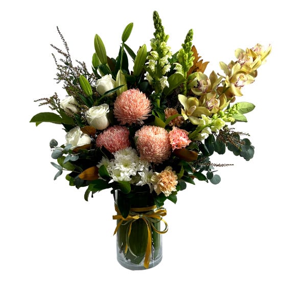 Peaches & Cream Flower Arrangement